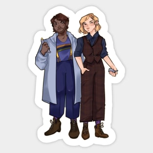 whittaker! master and dhawan! doctor Sticker